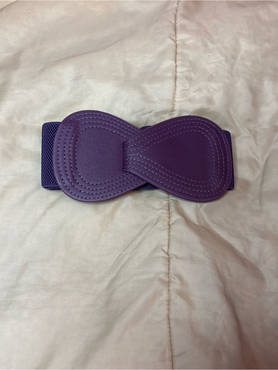 The Unbranded Brand Accessories - Women’s Eggplant Wide Waist Cinching Stretch Belt New Without Tags Size S-3x